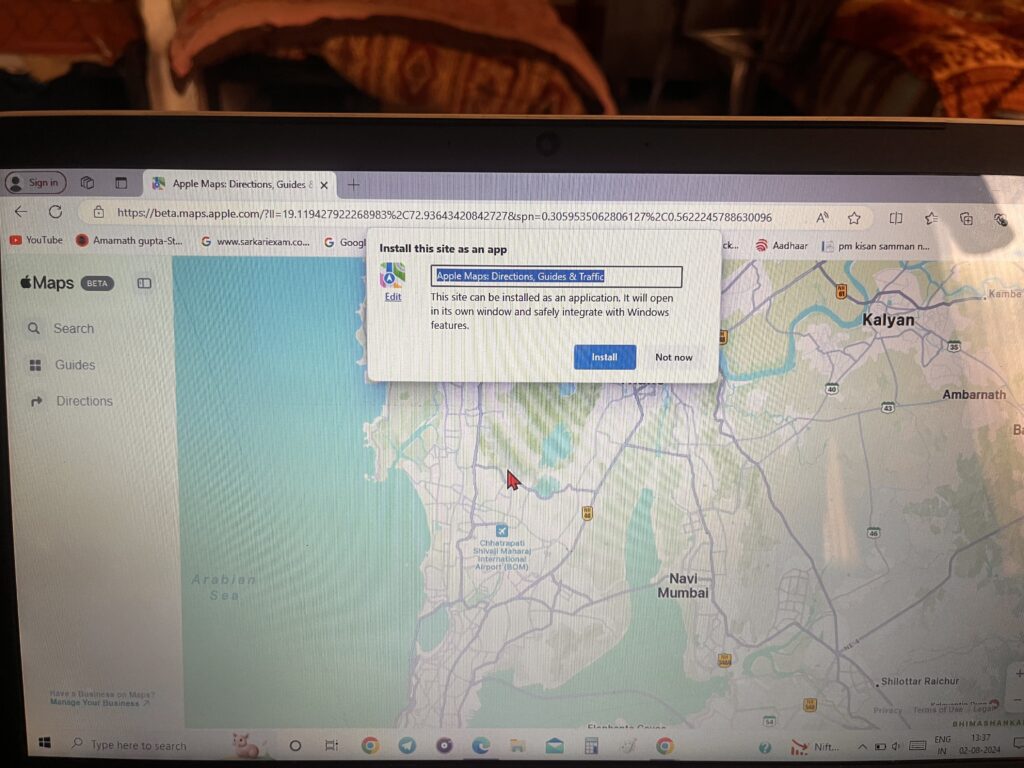 Install Apple Maps on Windows