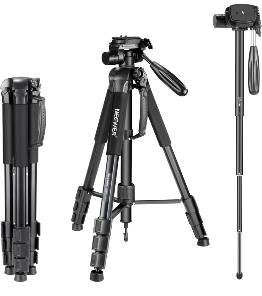 Neewer Portable Aluminum Alloy Camera 2-in-1 Tripod